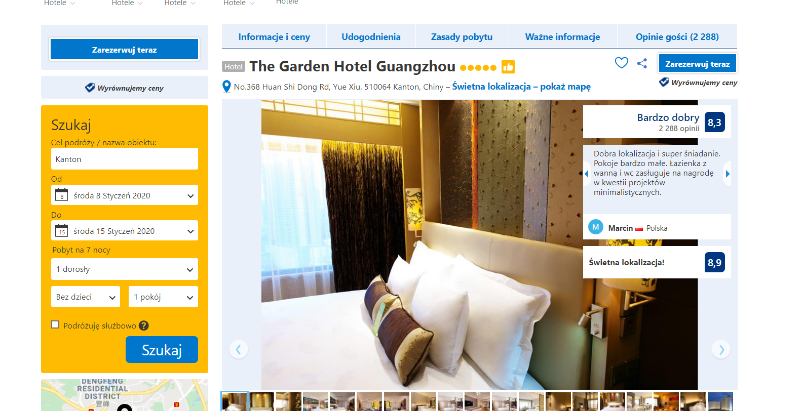 Hotel 5 gwiazdkowy w Kantonie